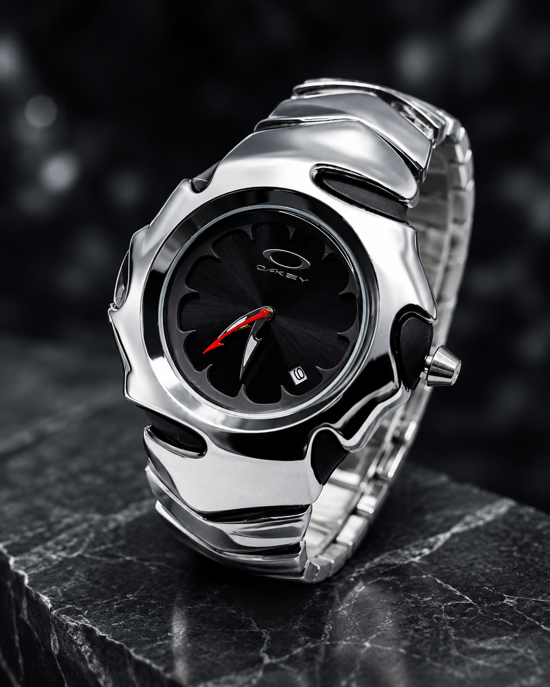 Oakley Blade Futuristic Stainless Steel Watch ✨
