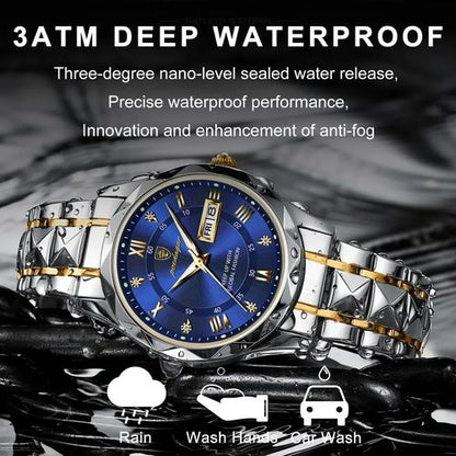 Poedagar luxury Men Watches Business top brand man watches wrist watch waterproof luminous date week Quartz mens watch high Quality Box