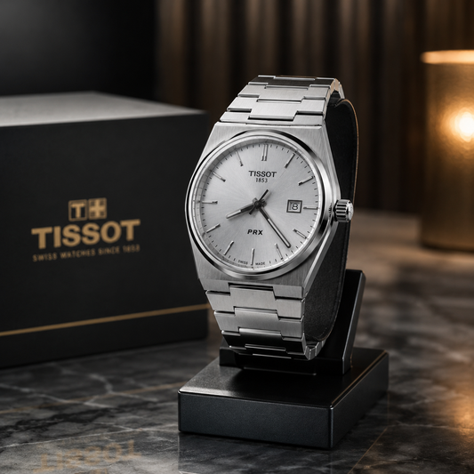 Tissot PRX Silver Dial Stainless Steel Men's Luxury Watch | Premium Quartz Wrist Watch