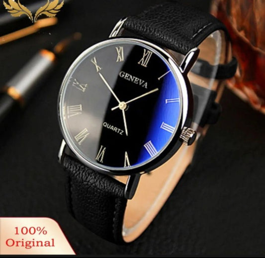 Simple Business Fashion Graduated Quartz Leather Watch