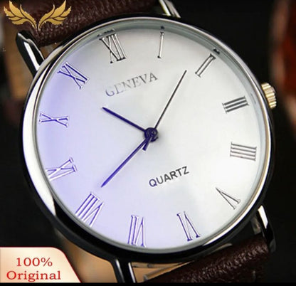 Simple Business Fashion Graduated Quartz Leather Watch