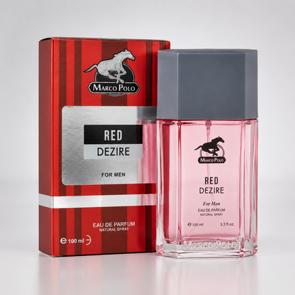 Marco Polo Red Dezire For Men Eau De Parfum 100ml | Long Lasting Premium Fragrance ❤️