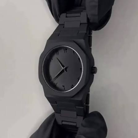 BLACK AURA – Premium Matte Black Analog Watch for Men ♠️