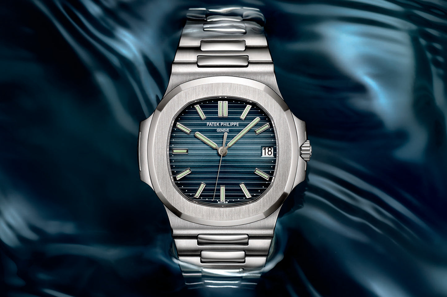 Patek Philippe Geneva Premium Two-Tone Luxury Watch with Date Display | Gold & Silver Stainless Steel Design