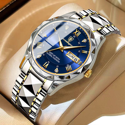 Poedagar luxury Men Watches Business top brand man watches wrist watch waterproof luminous date week Quartz mens watch high Quality Box