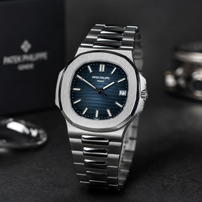 Patek Philippe Geneva Premium Two-Tone Luxury Watch with Date Display | Gold & Silver Stainless Steel Design