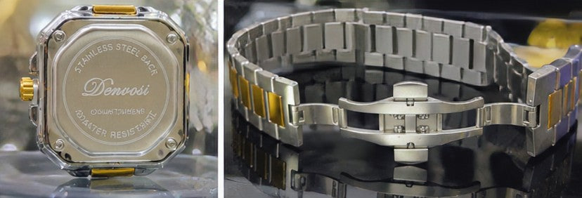 Denvosi Royal Gold Square Quartz Watch